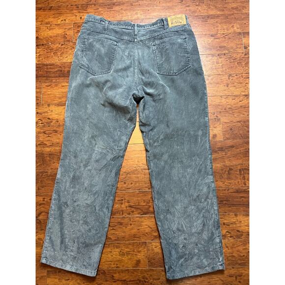 Vtg 70s Gray Corduroy Plain Pocket JC Penny Pants 36 x 28 straight high rise - Picture 5 of 6